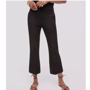 J. Crew Hayden Kickout Crop Pant Dress Pant Black Size 12 Bi-Stretch AJ420